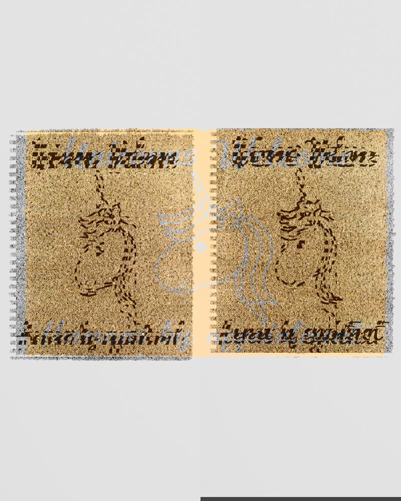 Unicorns Welcome, Humans By Appointment Doormat