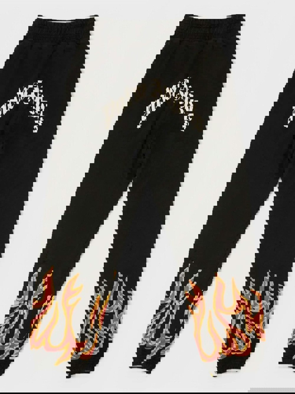 Palm Angels Gd Graffiti Flames Sweatpants Black/Red - Supplied FashionPALM ANGELS