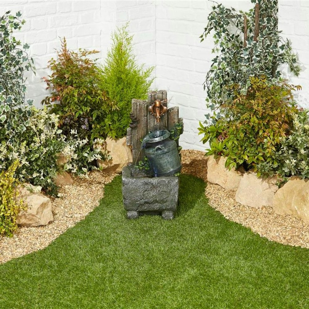 Tranquillity Water Features Tap & Trough Spills with Lights Traditional Water Feature