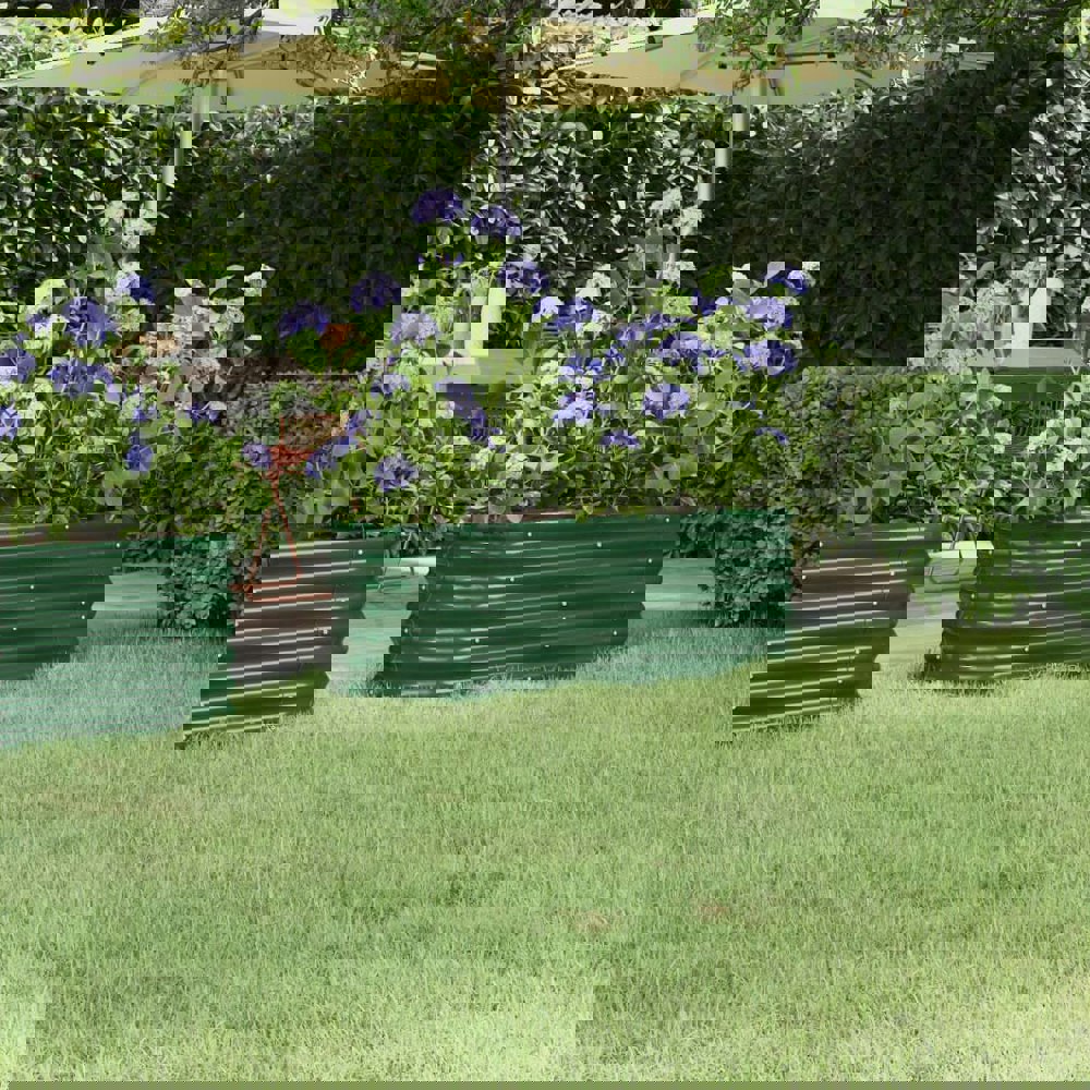 Berkfield Garden Raised Bed Powder-coated Steel 114x40x36 cm Green
