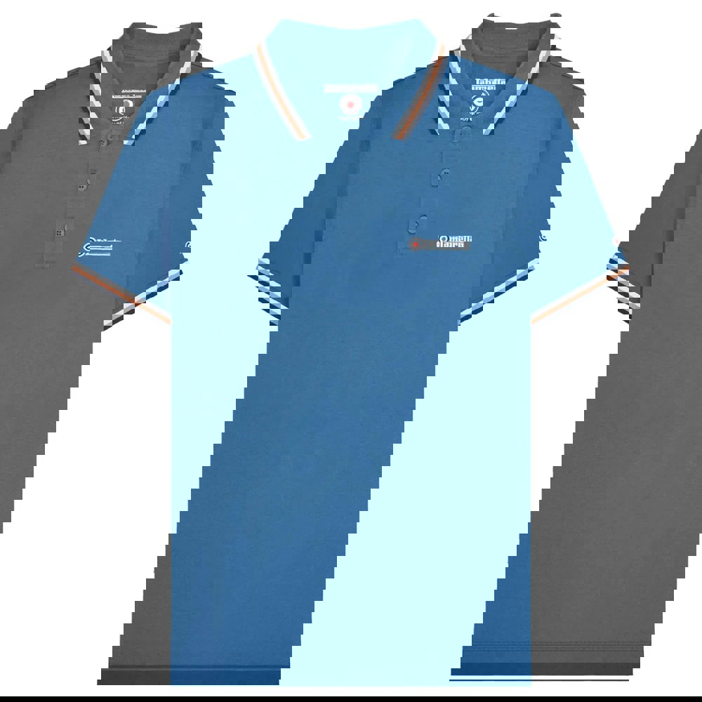 Lambretta Mens SS25 Triple Tipped Polo Shirt - Dark Blue