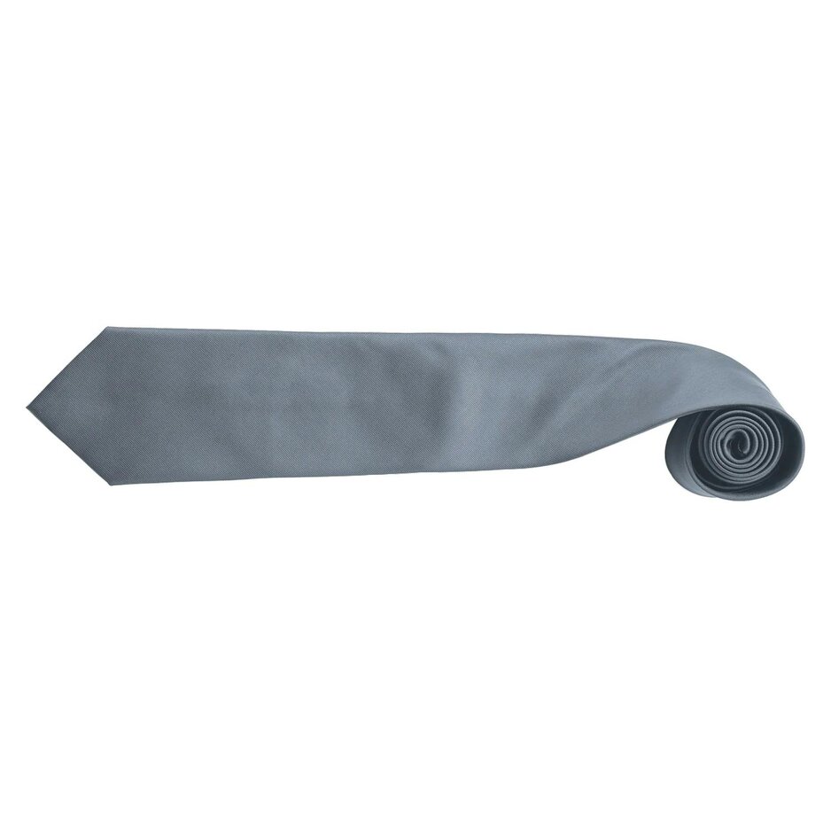 Premier Mens “Colours” Plain Fashion / Business Tie (Pack of 2) - Grey