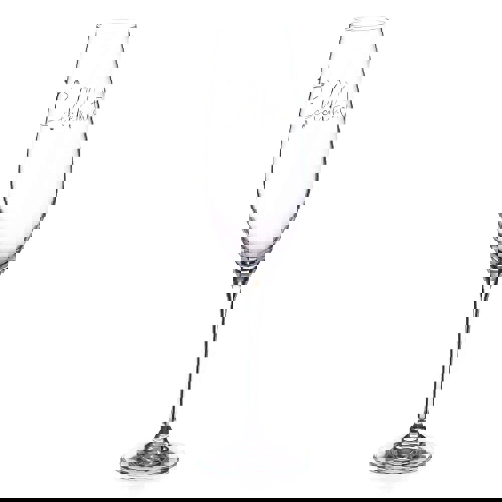 Diamante Celebrate Champagne Flute Adorned with Swarovski® Crystals