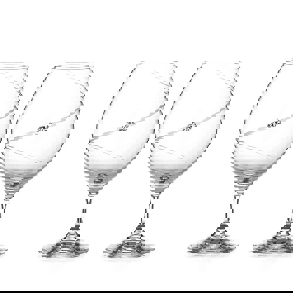 Diamante Silhouette Brandy Glasses Adorned with Swarovski® Crystals - Set of 2
