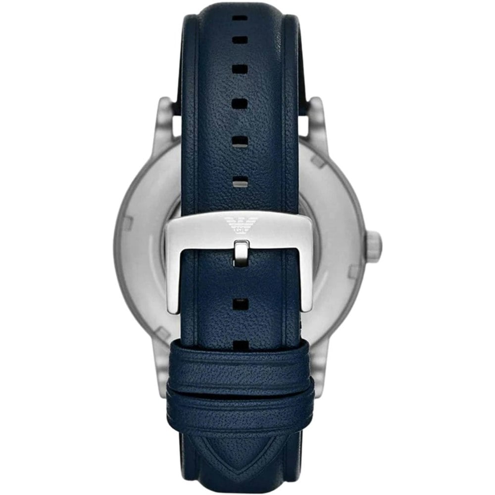 Emporio Armani Navy Blue Strap Silver Watch
