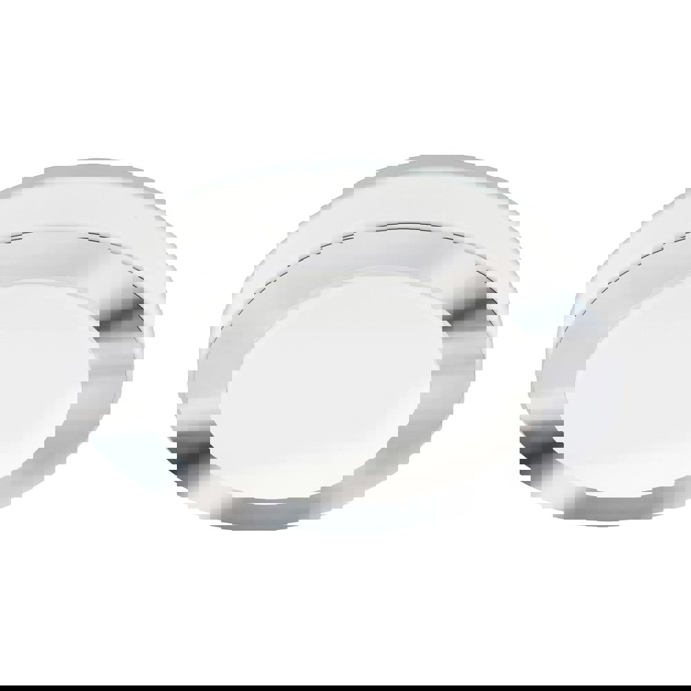 Wall Flush Ceiling Light Colour White Chrome Shade White Plastic Bulb LED 11W Loops