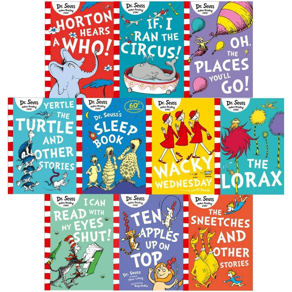 Dr Seuss Childrens Book Collection 10 Books Set