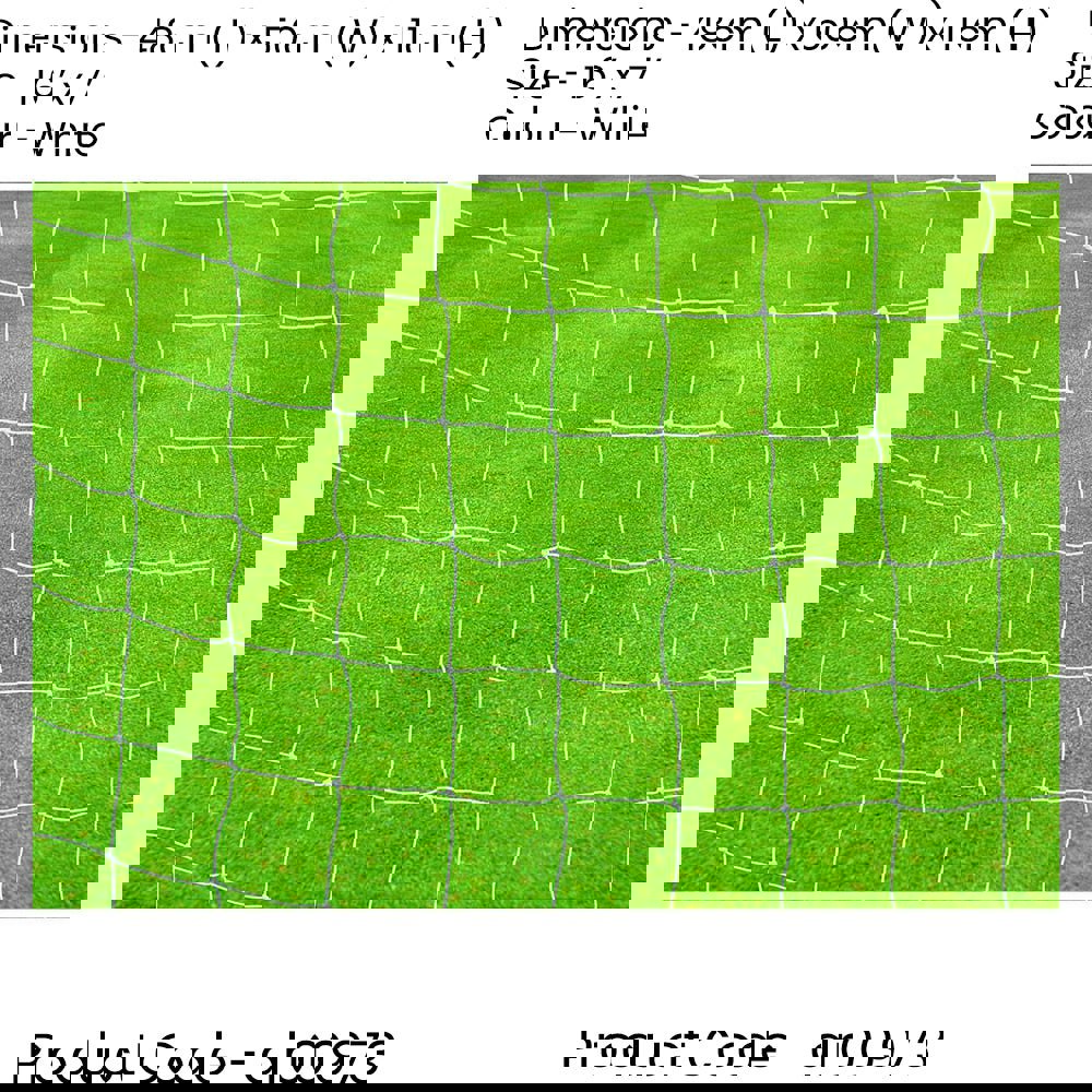 PAIR - 2.5mm Knotted Football Goal Net - 16 x 7 Feet 9 A Side U12 Outdoor Rated