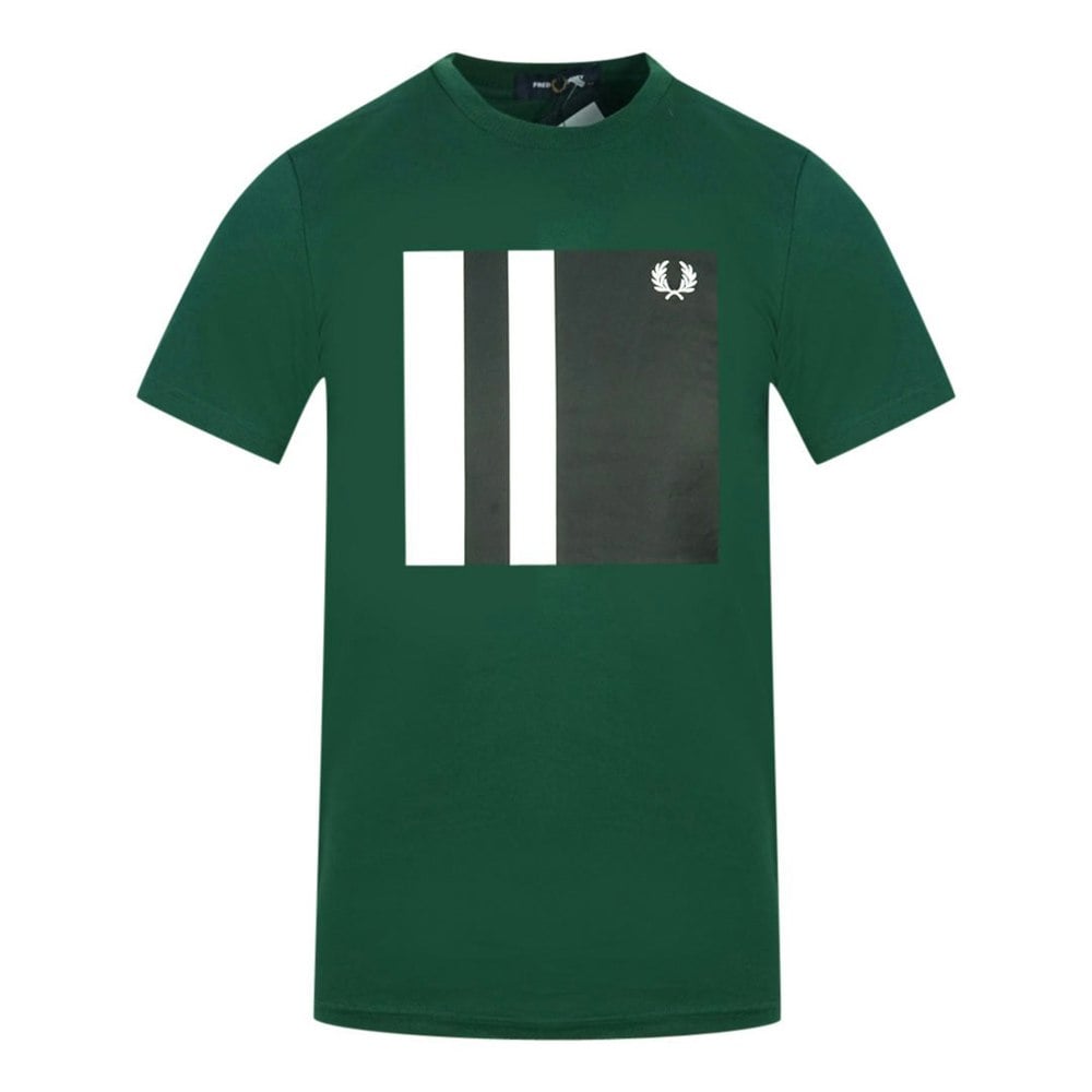 Fred Perry M8536 426 Tipped Graphic T-Shirt - Green