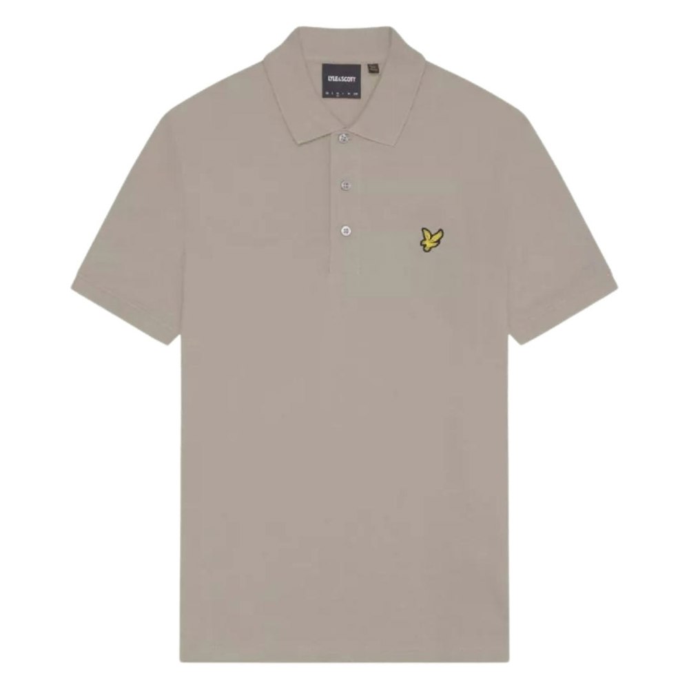 Lyle & Scott Branded Chest Logo Sage Uniform Green Polo Shirt S