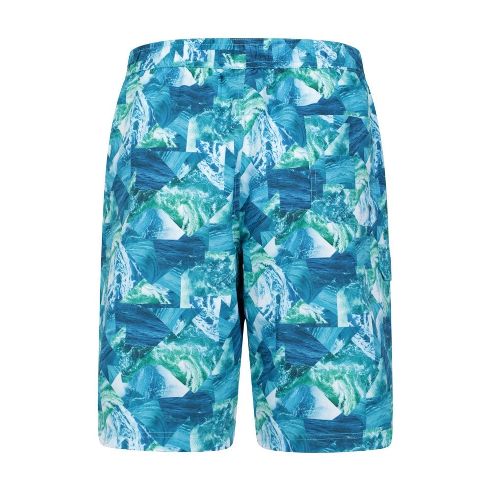 Mountain Warehouse Mens Ocean Patterned Boardshorts - Teal