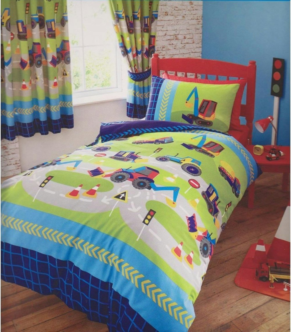 Portfolio Home Diggers Construction Themed Children Duvet Cover Set