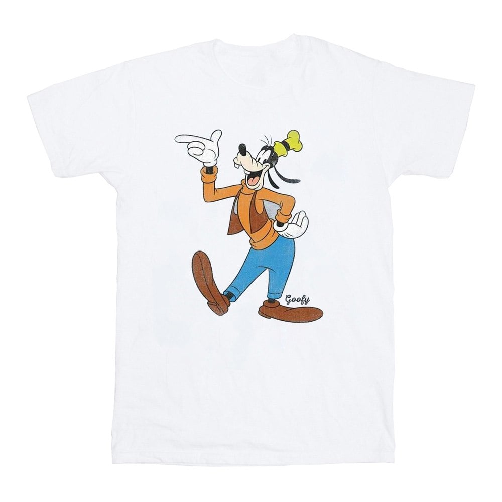 Disney Mens Classic Goofy T-Shirt - White