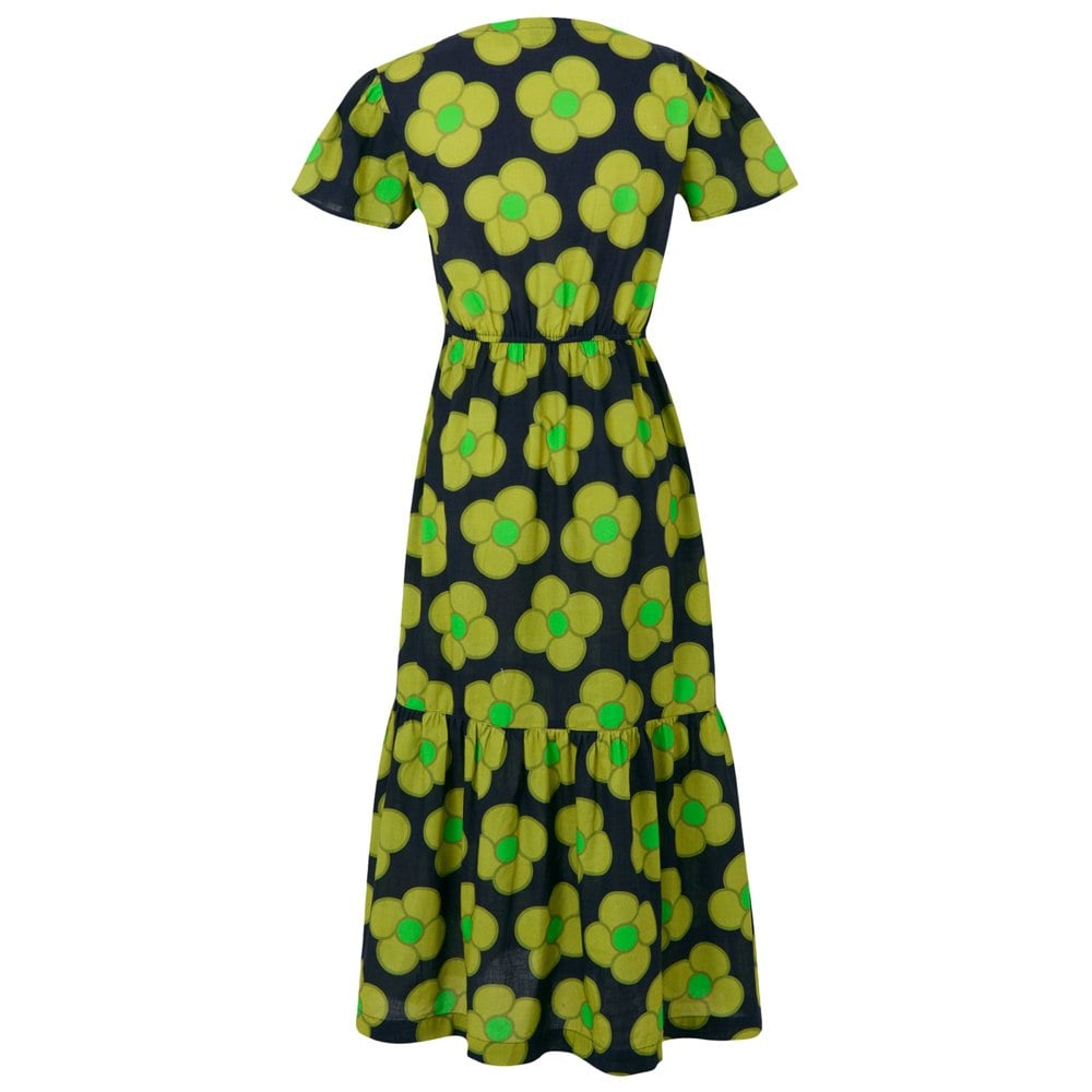 Regatta Womens/Ladies Orla Kiely Spinning Flower Tiered Midi Dress - Navy