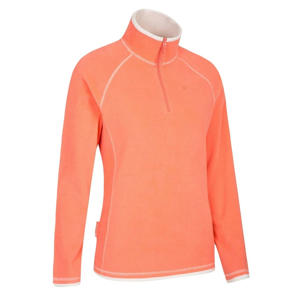 Mountain Warehouse Women's Montana Half Zip Fleece Top - Coral
