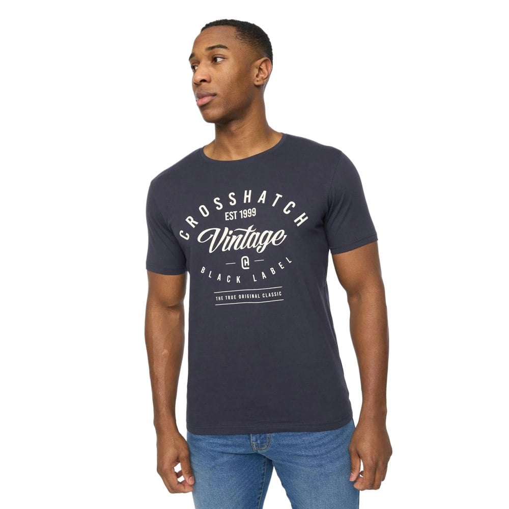 Crosshatch Mens Collegetheme Assorted Designs T-Shirt (Pack of 5) - Multicoloured
