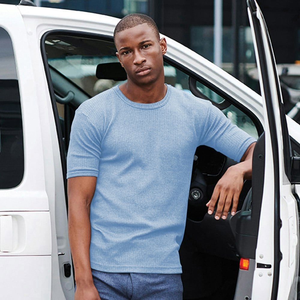 Regatta Mens Thermal Underwear Short Sleeve Vest / T-Shirt - Blue