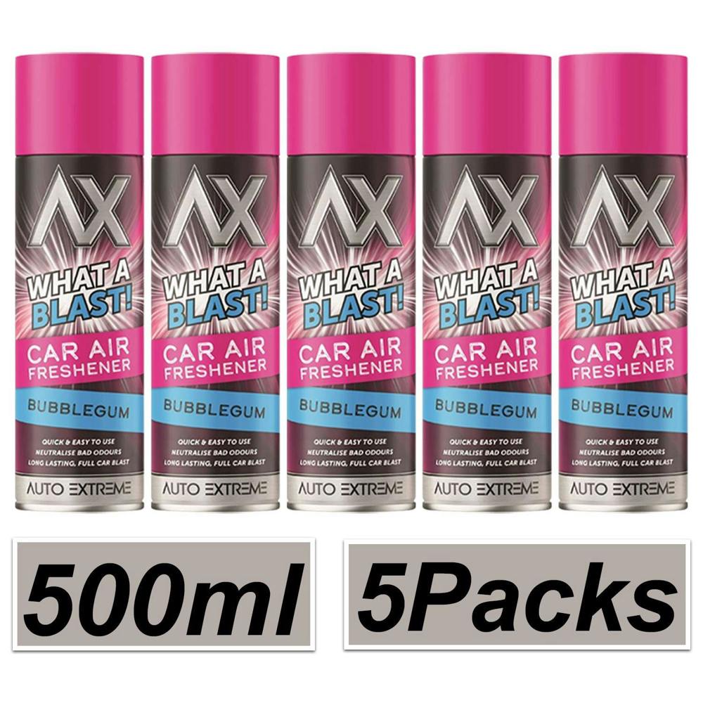 Auto Extreme 5X - What A Blast! Bubblegum Car Air Freshener Spray 500ml