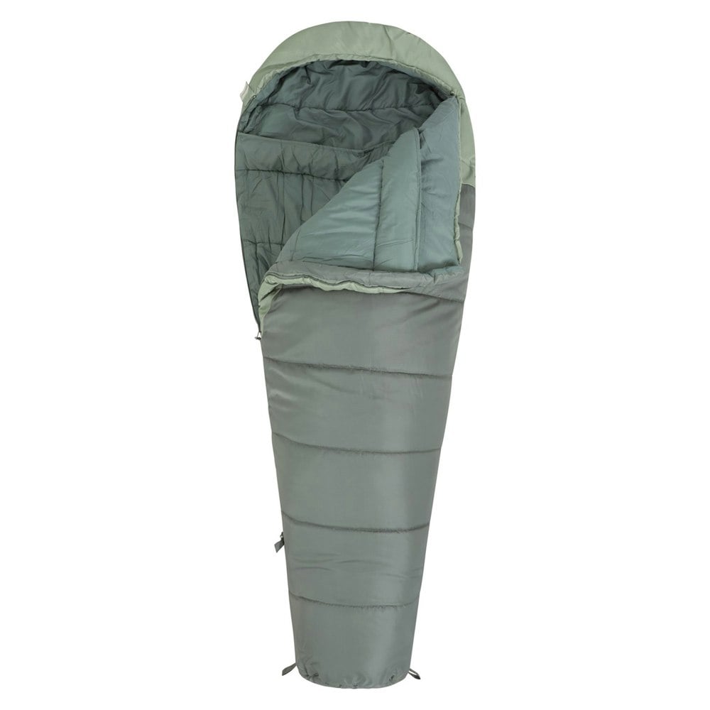 Mountain Warehouse Summit 250 Left Zip Mummy Sleeping Bag - Khaki Green