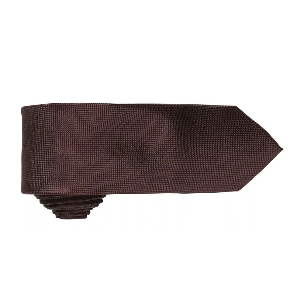 Premier Mens Micro Waffle Formal Work Tie (Pack of 2) - Brown