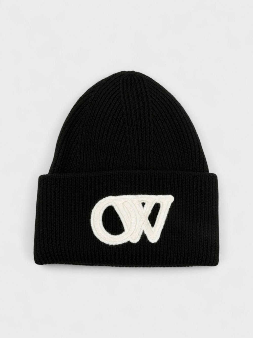 Off - White OW Loose Beanie Black - Supplied FashionOff - White