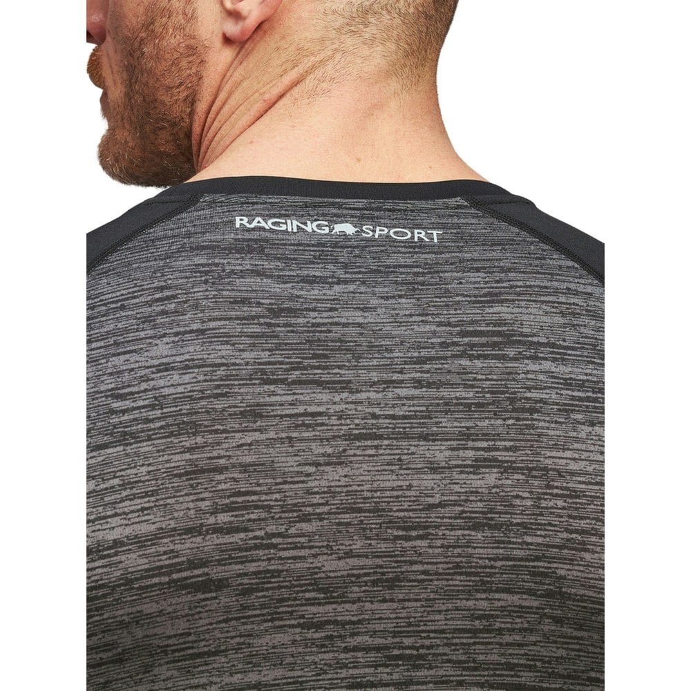 Raging Bull Mens Performance Long-Sleeved T-Shirt - Black