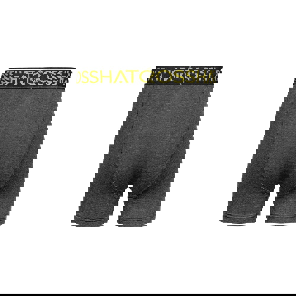 Crosshatch Mens Chasma Boxer Shorts (Pack of 3) - Charcoal