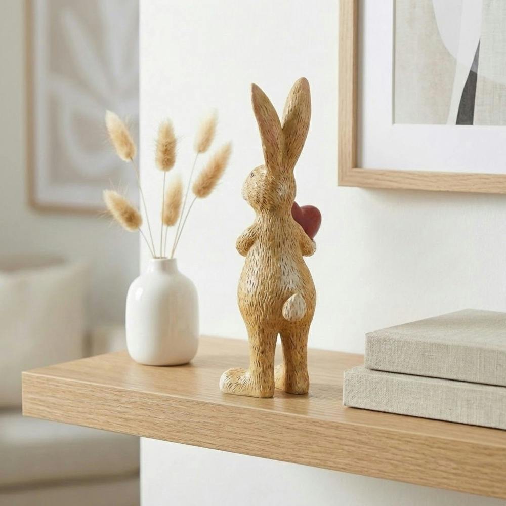 Garden Greatness Jasper Rabbit Holding Heart