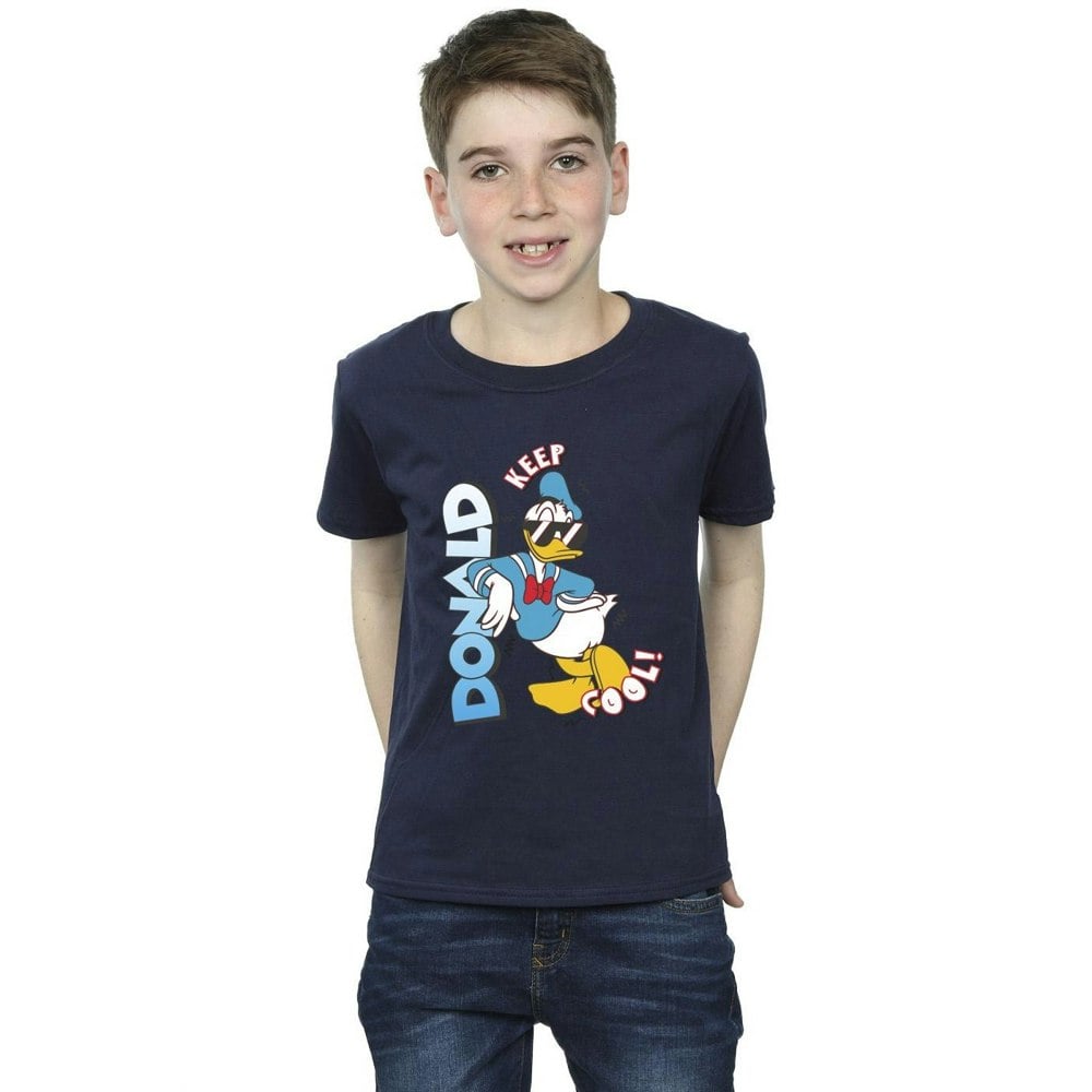Disney Boys Donald Duck Cool T-Shirt - Navy Blue