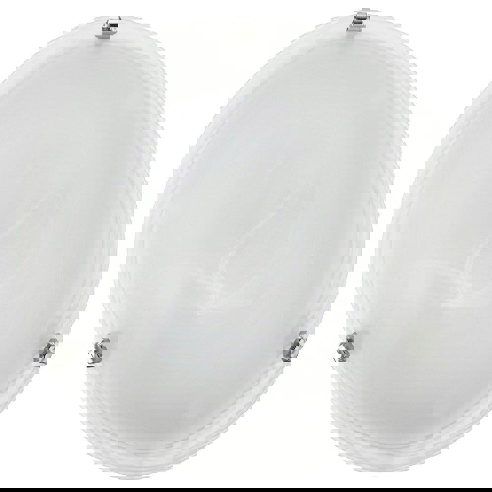 Wall Flush Ceiling Light Colour Chrome Shade Glass Alabaster Bulb E27 2x60W Loops
