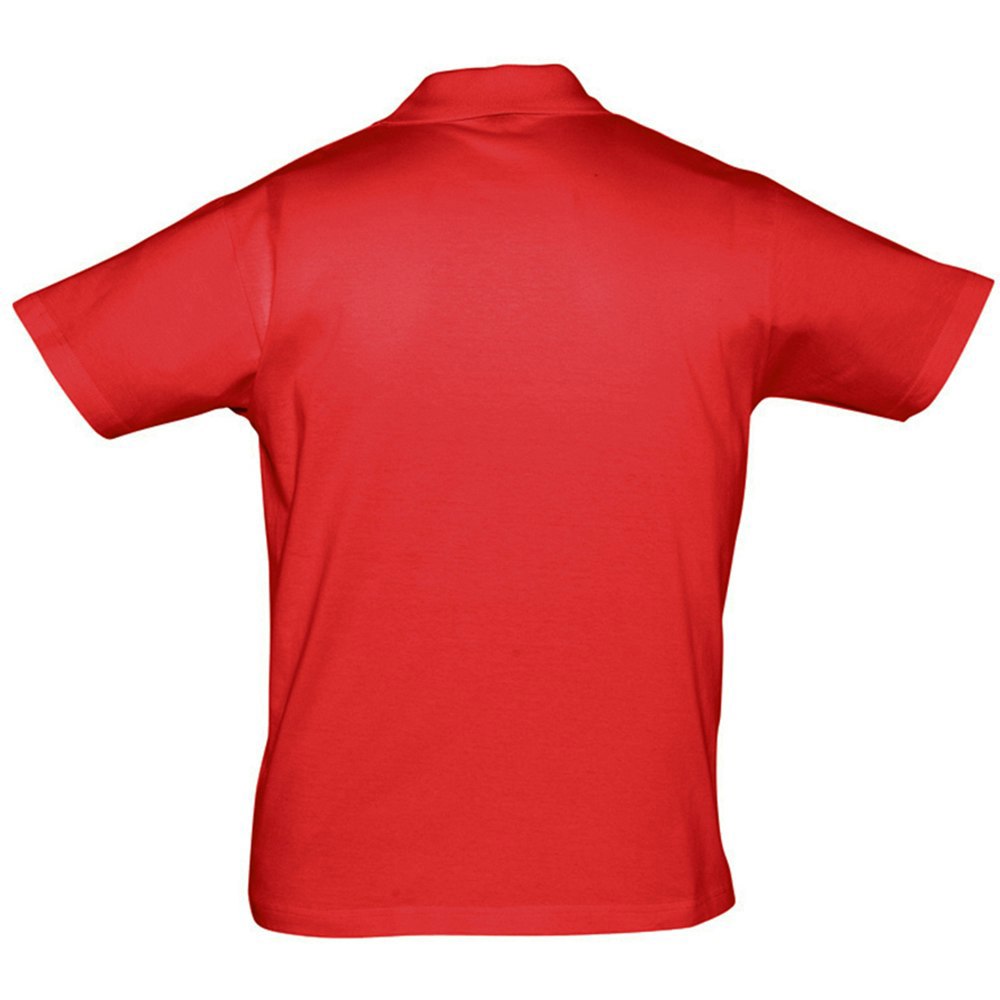 SOLS Mens Prescott Jersey Short Sleeve Polo Shirt - Red