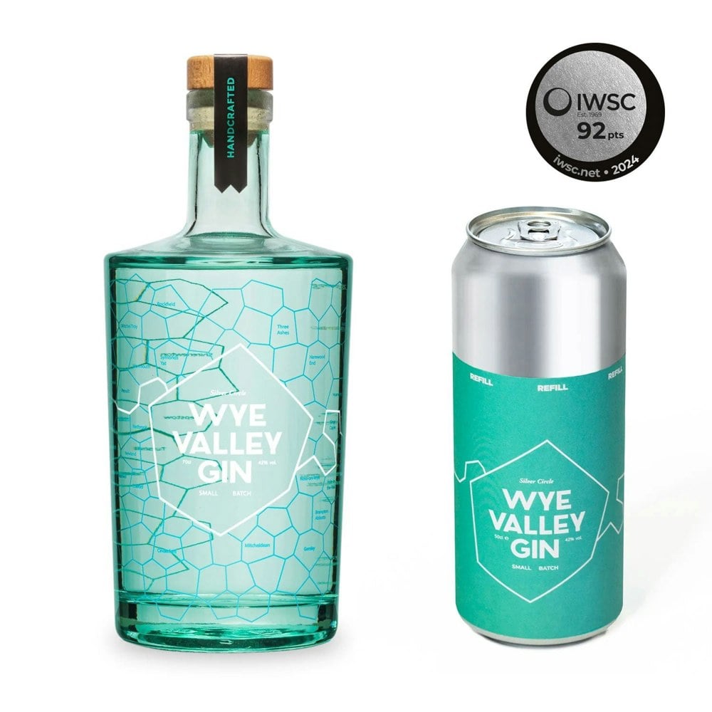 Silver Circle Distillery Wye Valley Gin + Refill Can Bundle