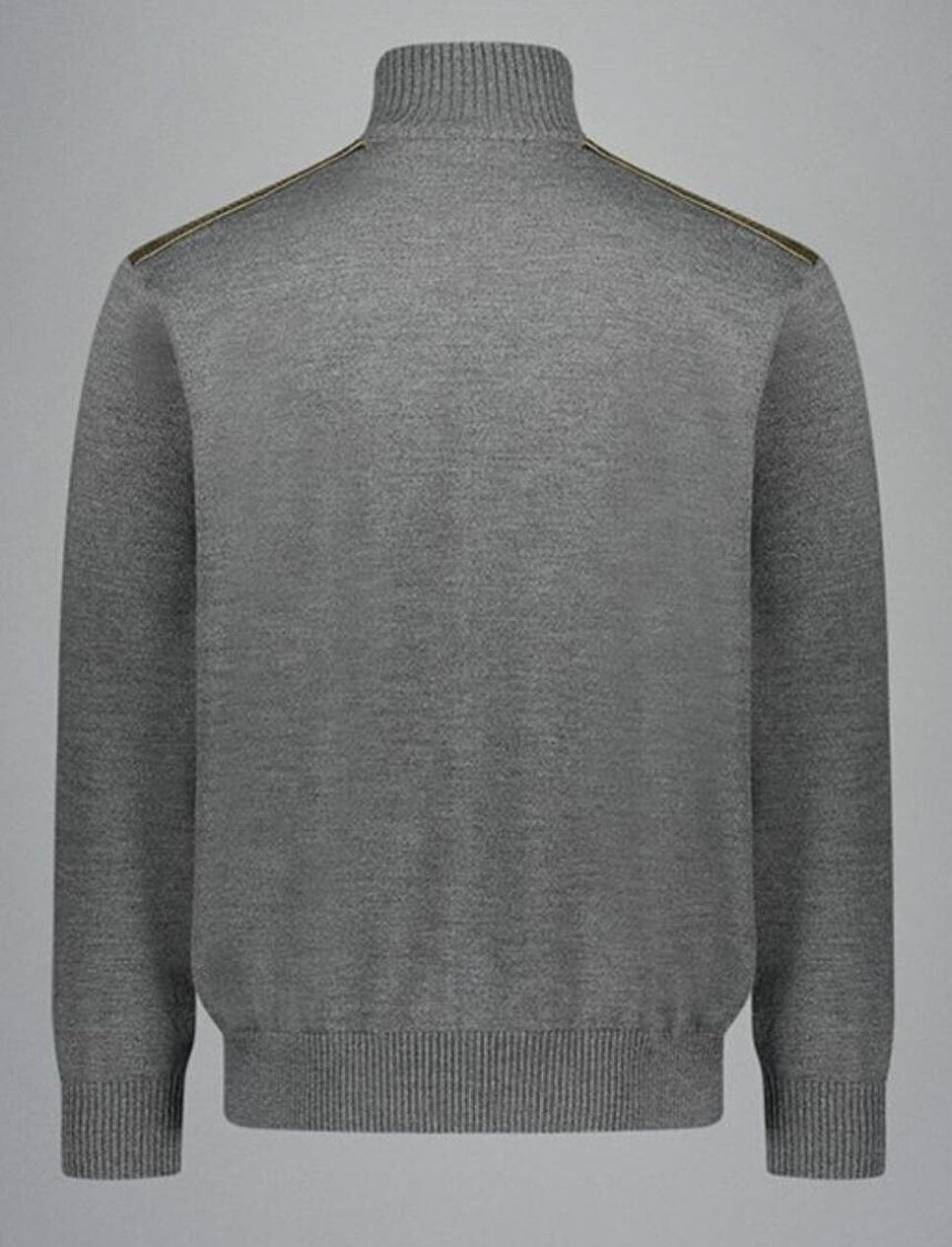 Paul & Shark Soft Touch Wool 1/2 Zip Knit with Contrast Velvet Shoulders