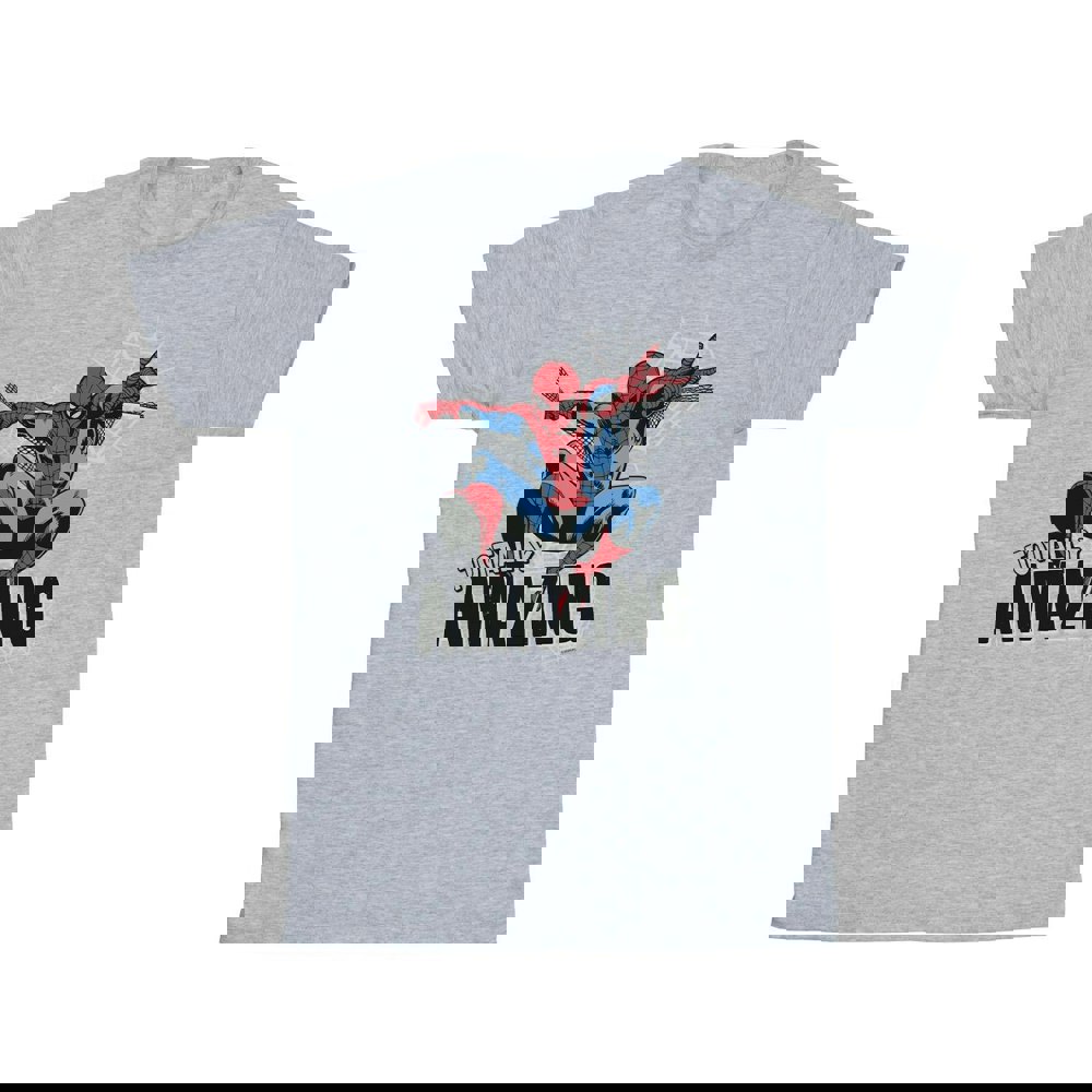 Marvel Boys Spider-Man Amazing T-Shirt - Sports Grey