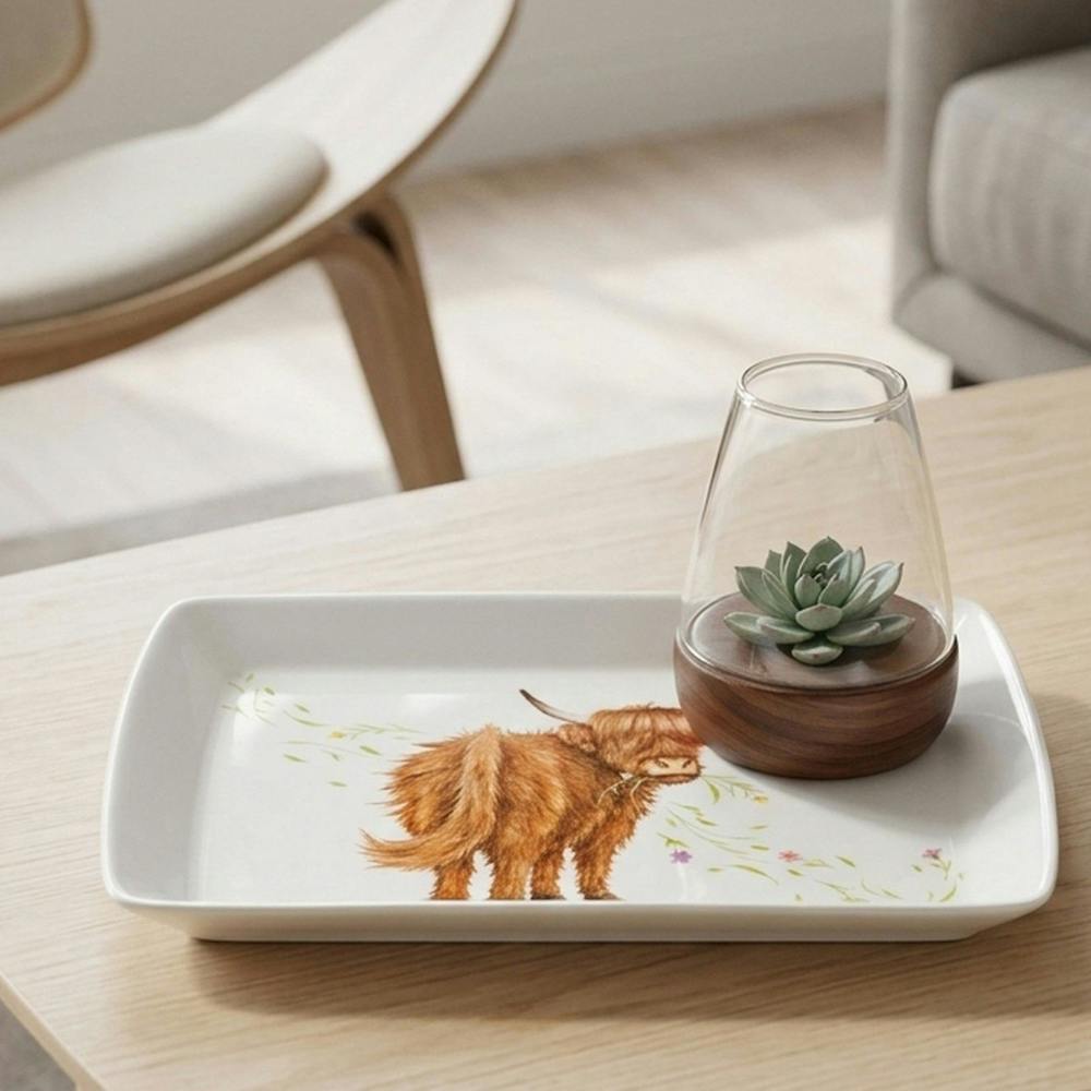 Garden Greatness Small Highland Coe Decorative Tray