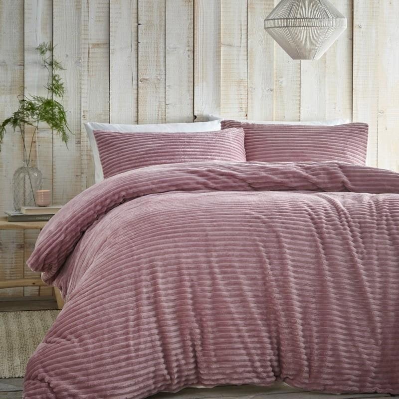 Portfolio Home Alaska Ribbed Fleece Duvet Cover Set