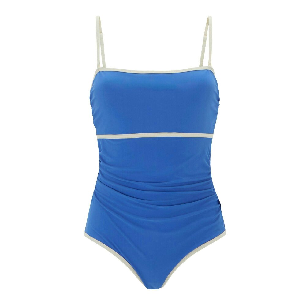 Regatta Womens Bandeau One Piece Swimsuit - Sonic Blue - Sonic Blue - 85% Recycled Polyester/15% Elastane