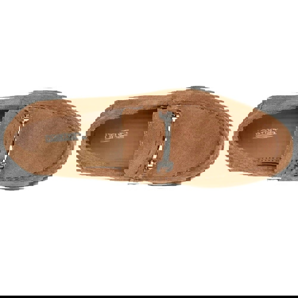 Roamers Mens Suede Slip-on Casual Shoes - Sand