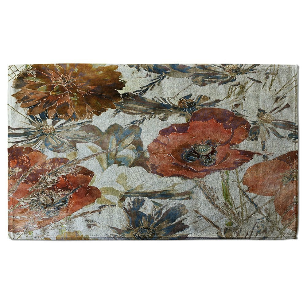 Benjamin Tate Design Watercolour Flower Print (Bath Towel)