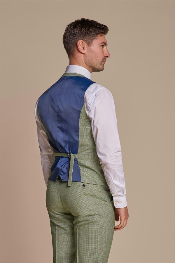 Caridi Sage Waistcoat Back