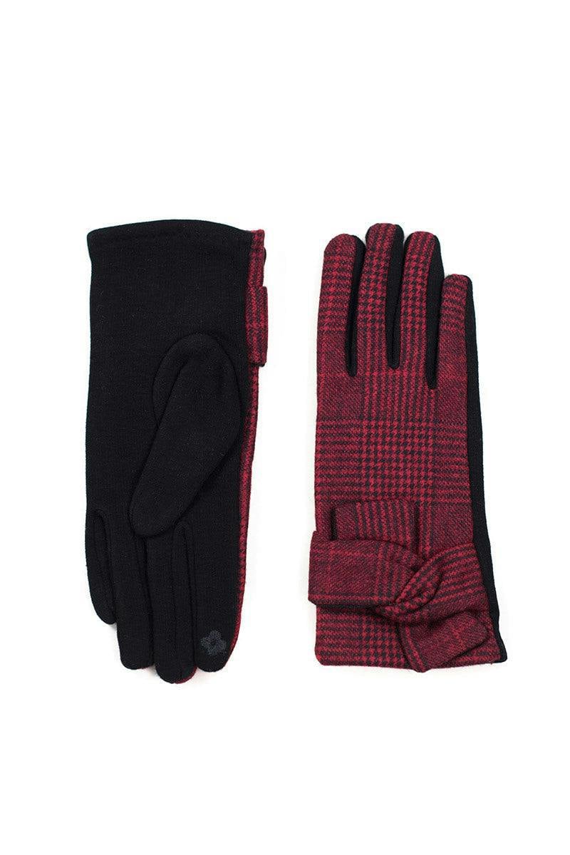 HotSquash Women's Checked Gloves