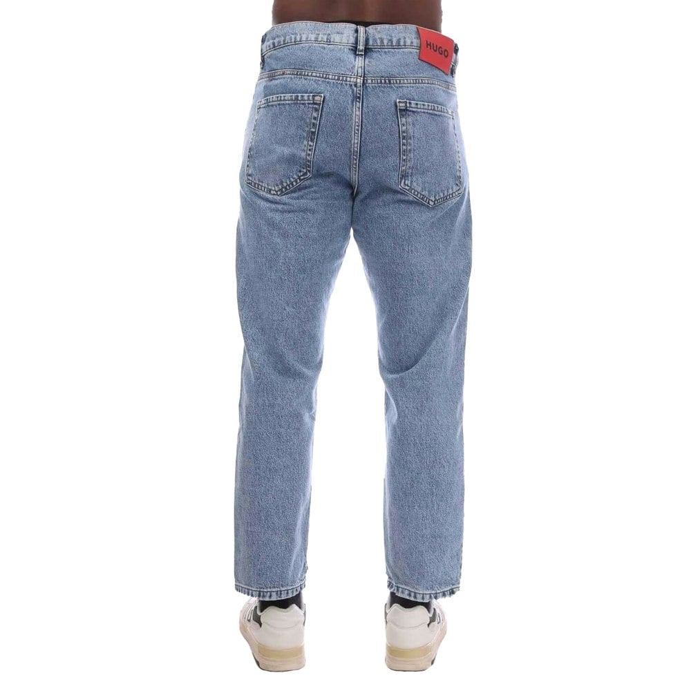 Hugo Boss Mens Loose Fit Jeans - Light Blue