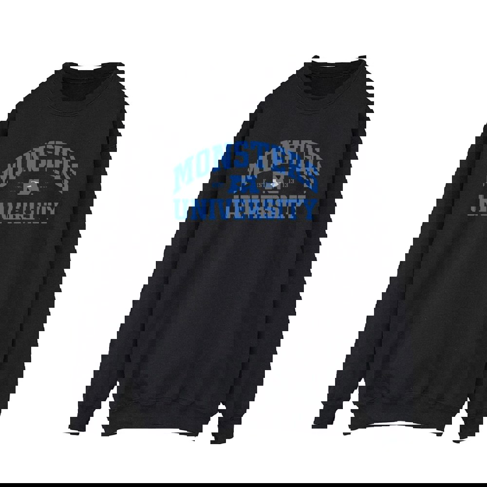 Disney Mens Monsters University Logo Sweatshirt - Black