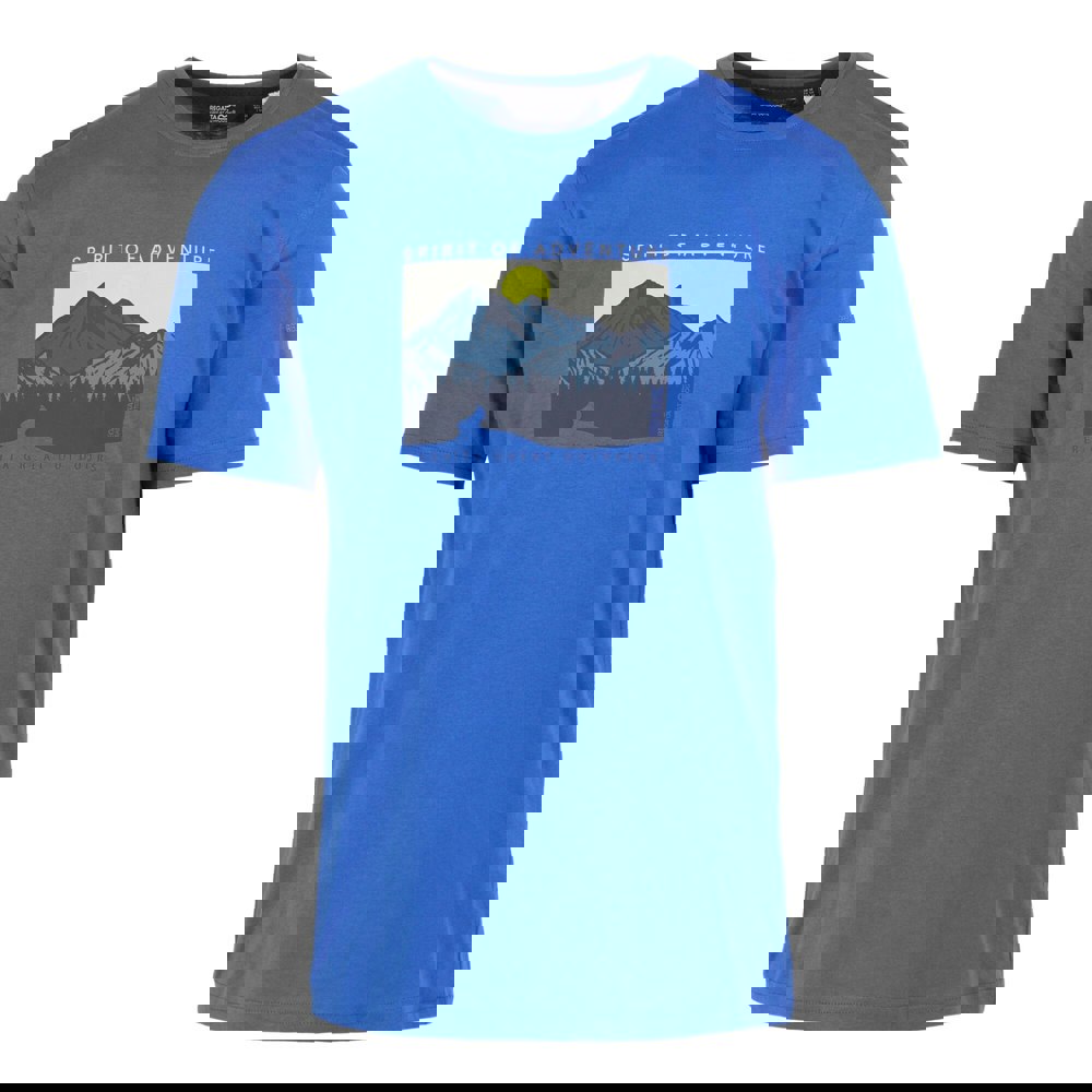 Regatta Mens Cline IX Sunrise T-Shirt - Olympian Blue