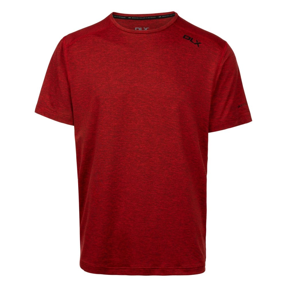 Trespass Mens Doyle DLX Marl T-Shirt - Red Marl