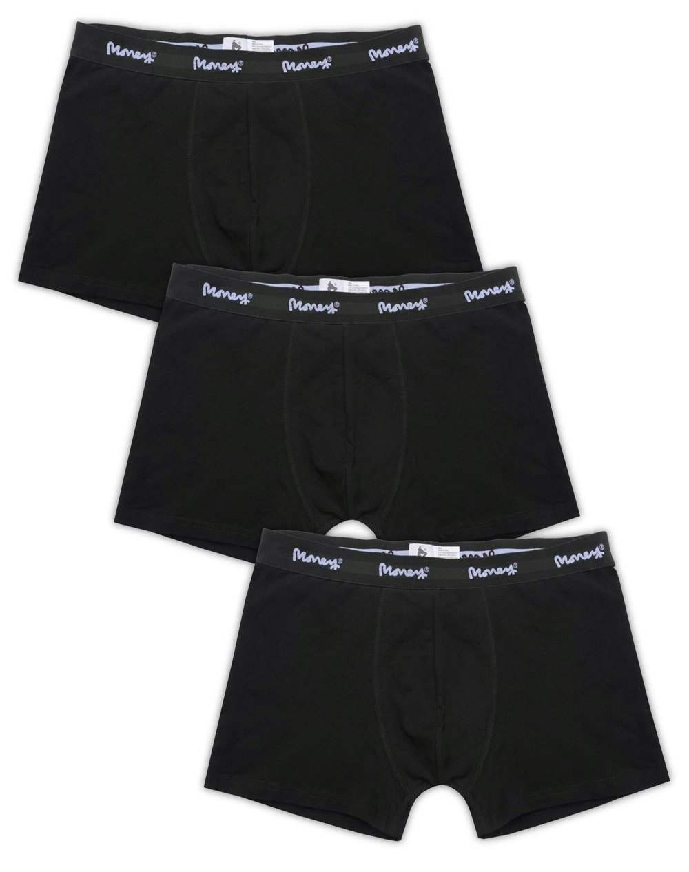 Money Triple Black Boxers 3pk Black