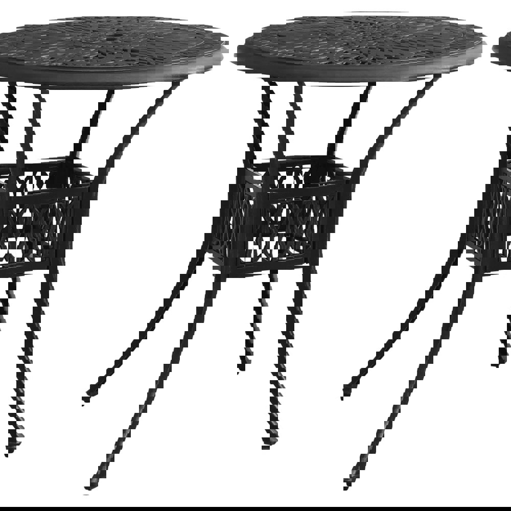 Berkfield Garden Table Black 90x90x74 cm Cast Aluminium