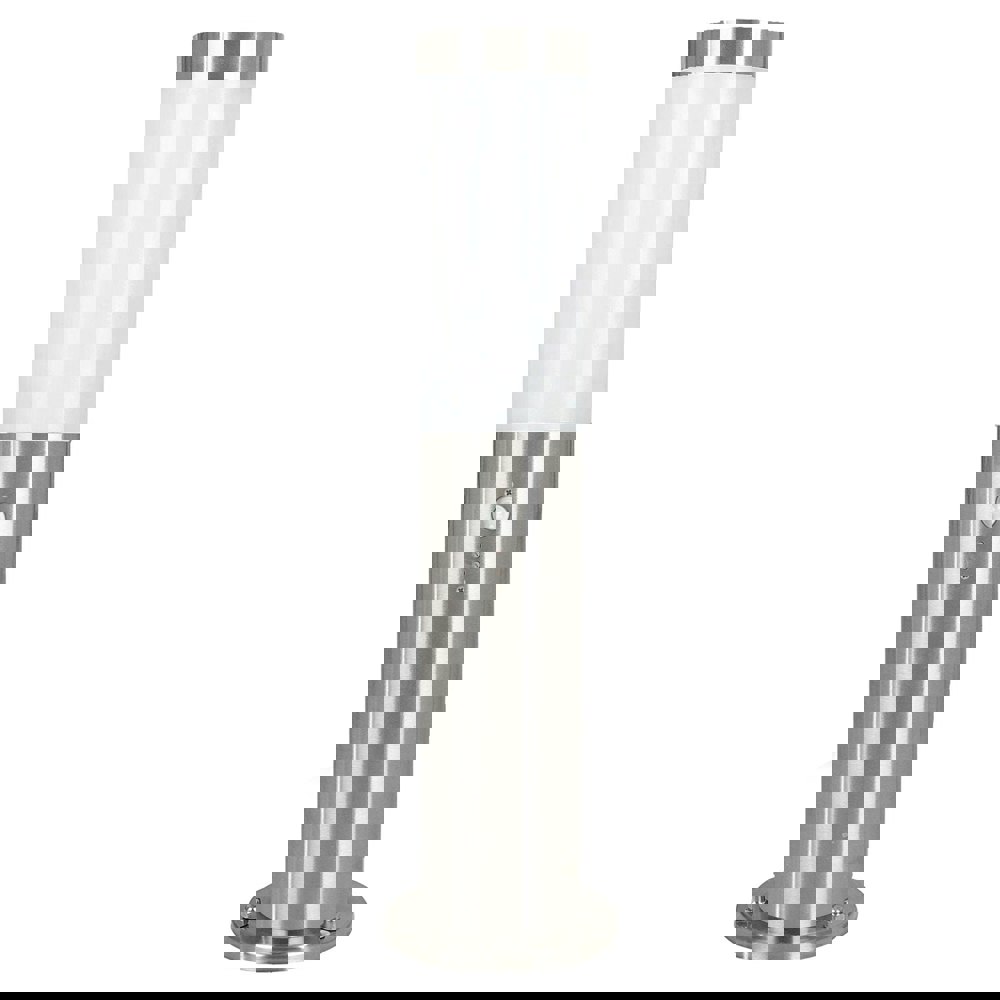IP44 Outdoor Bollard Light & PIR Sensor Stainless Steel 12W E27 450mm Lamp Post Loops