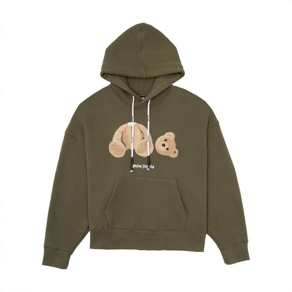 Palm Angels Kill The Bear Hoodie - Green | Rackhams