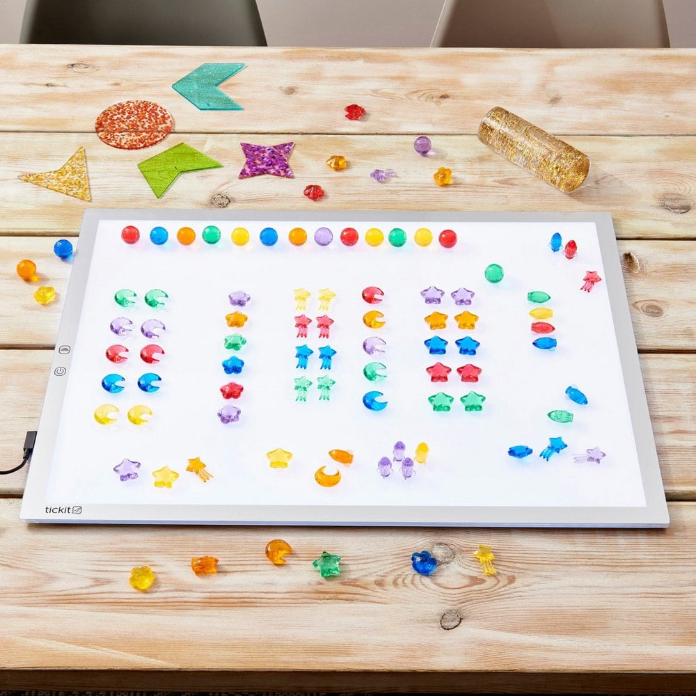 TickiT Jumbo Colour Mixing Shapes – 6 Formes Géantes En Acrylique Coloré – 20 Cm – Dès 3 Ans – Apprentissage Des Couleurs Et Des Formes